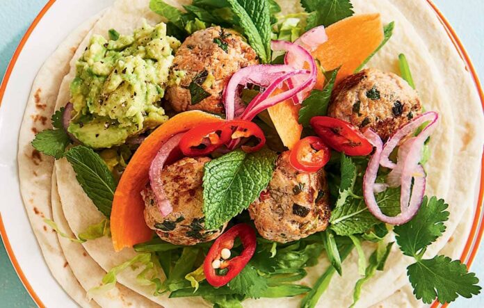 Pork banh mi tacos