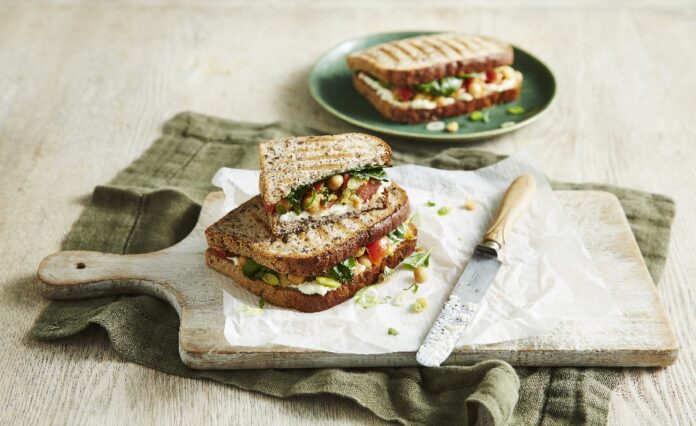 Indian style chickpea toasties