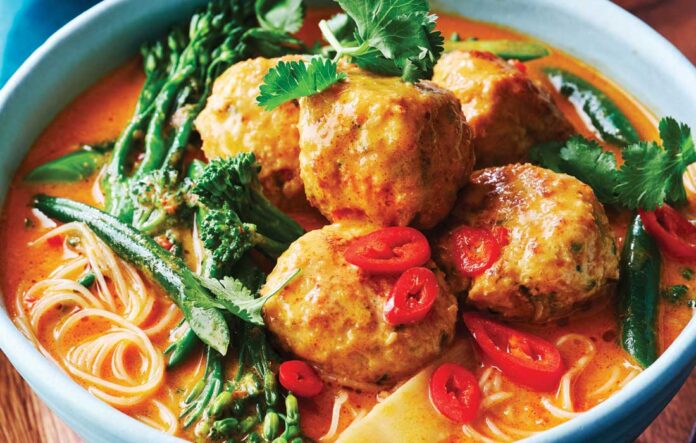 Thai chicken meatballs