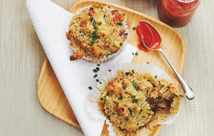 Savoury breakfast muffins