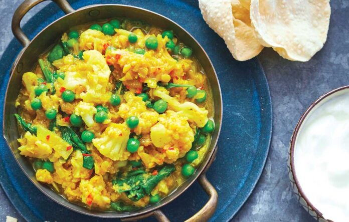 Spiced cauliflower dhal